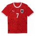 Camiseta Austria Marko Arnautovic #7 Primera Equipación Replica Eurocopa 2024 para mujer mangas cortas